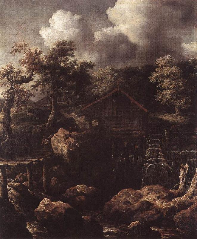 EVERDINGEN, Allaert van Forest Scene with Water-Mill  df oil painting picture